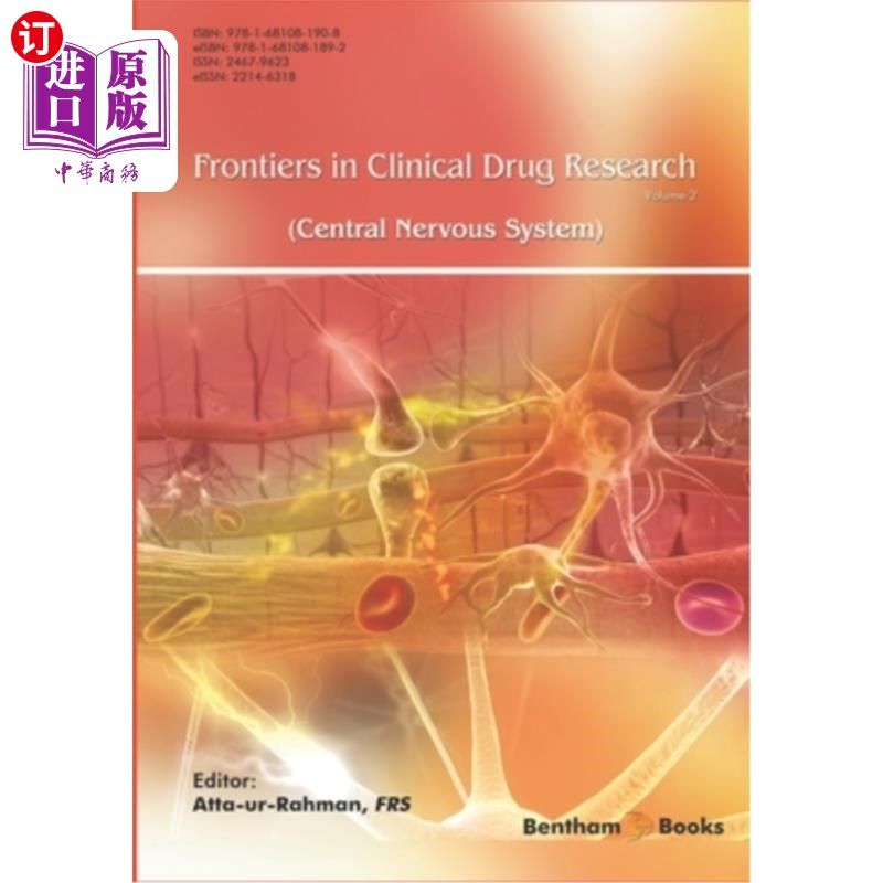 海外直订医药图书Frontiers in Clinical Drug Research - Central Nervous System; Volume 2 临床药物研究前沿——中枢神经