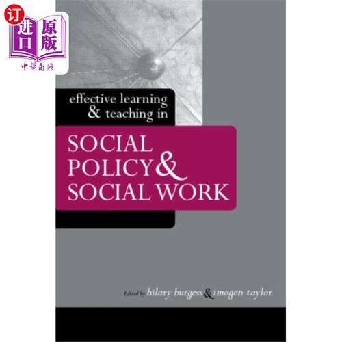 海外直订Effective Learning and Teaching in Social Policy... 社会政策与社会工作的有效学习与教学