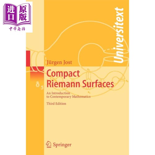 紧黎曼曲面 Compact Riemann Surfaces An Introduction to Contemporary Mathematics 英文原版 Jurgen Jost【中商原版】