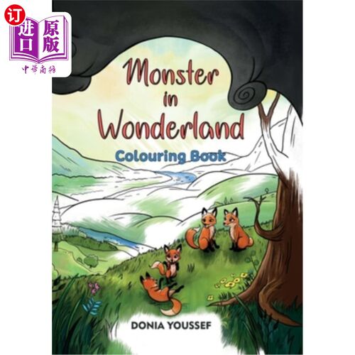 海外直订Monster in Wonderland: Colouring Book 仙境怪物:涂色书