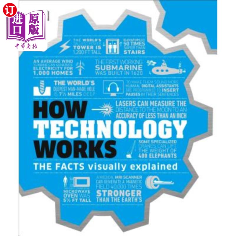 海外直订How Technology Works: The Facts Visually Explained 技术如何运作：事实的视觉解释