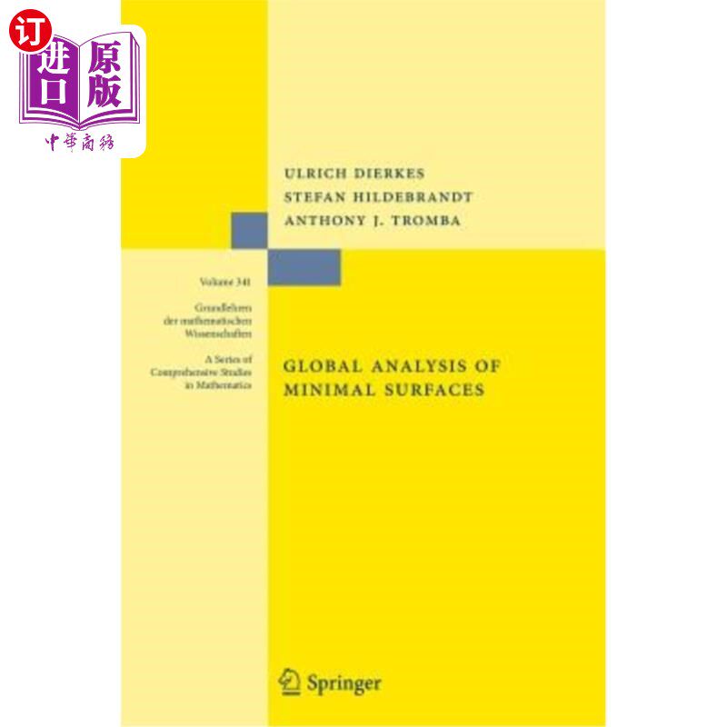 海外直订Global Analysis of Minimal Surfaces 极小曲面的全局分析