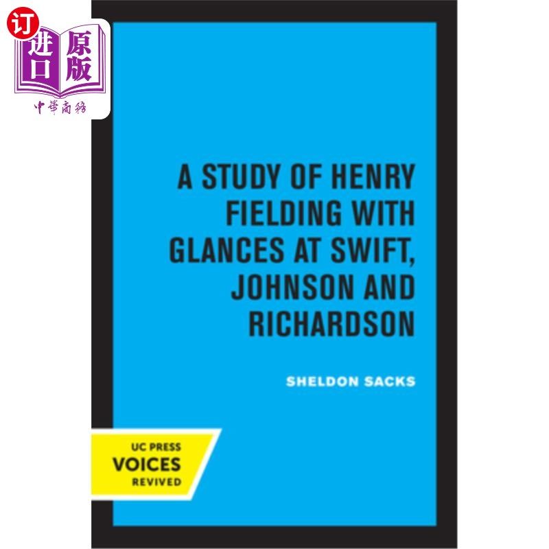 海外直订Fiction and the Shape of Belief: A Study of Henry Fielding with Glances at Swift 小说与信仰的形态:从斯威夫
