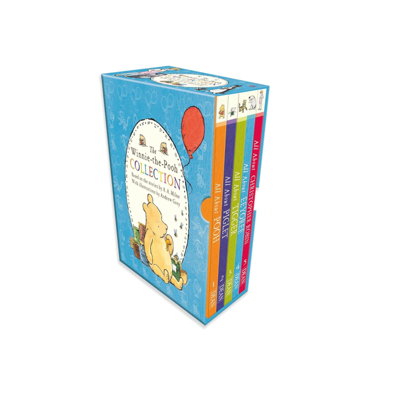 现货 小熊维尼经典故事盒5册 Winnie-the-Pooh All About Pooh Tigger Piglet Eeyore Christopher 5 book Gift Box【中商原版】