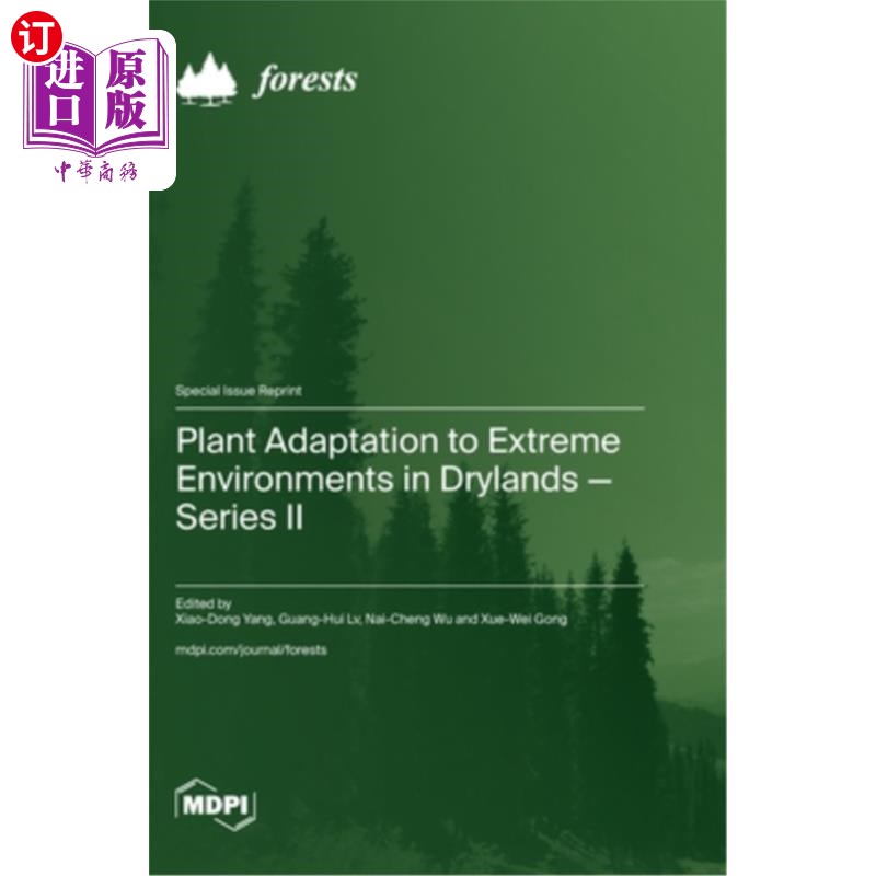 海外直订Plant Adaptation to Extreme Environments in Drylands-Series II 干旱地区植物对极端环境的适应——系列2