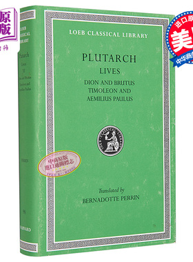 预售 Lives Volume VI 英文原版 普鲁塔克 希腊罗马名人传 传记集 卷六 洛布古典丛书 原文希英对照版 Plutarch【中商原版】