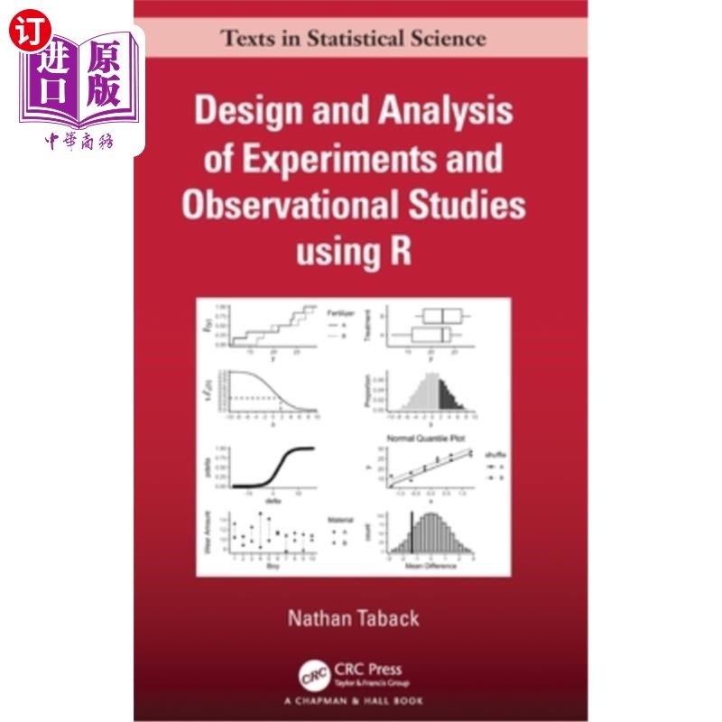 海外直订Design and Analysis of Experiments and Observational and Studies Using R 实验设计与分析及运用R