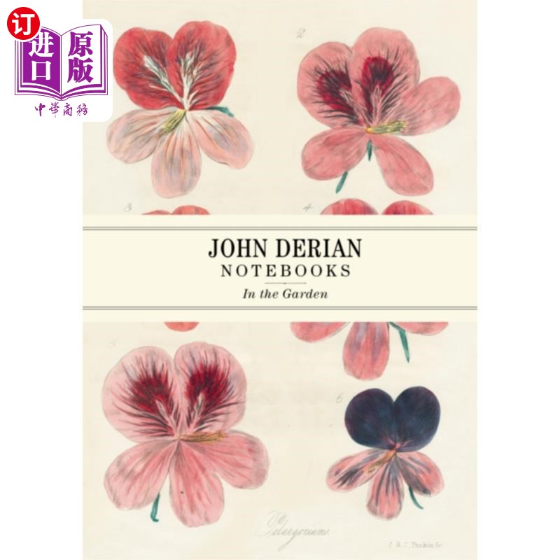 海外直订John Derian Paper Goods: In the Garden Notebooks 约翰·德里安的《纸品:花园笔记