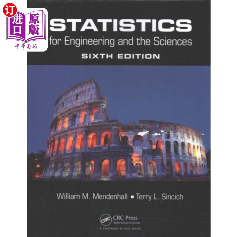 海外直订Statistics for Engineering and the Sciences, Six... 工程和科学统计,第六版,教科书和学生解决方案手册