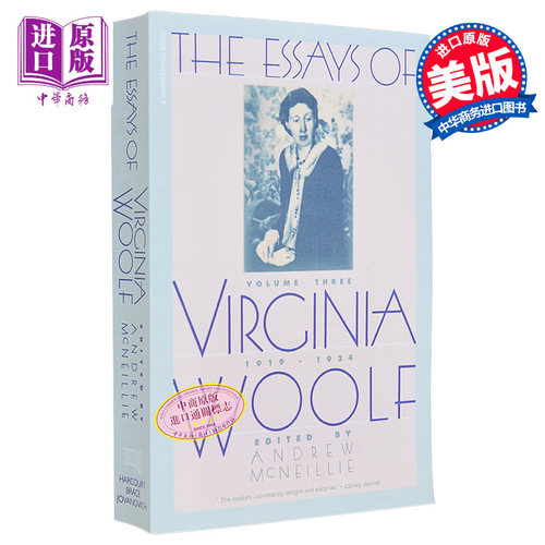 伍尔夫文集 第3卷 1919-1924年 Virginia Woolf 英文原版 Essays of Virginia Woolf Vol 3【中商原版】