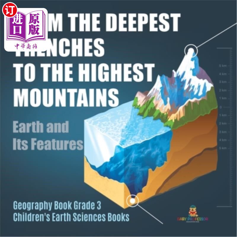 海外直订From the Deepest Trenches to the Highest Mountains: Earth and Its Features Geogr 从最深的战壕到最高的山脉: