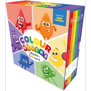 色彩积木套装书 6册Colourblocks My Big Box of Colours 6 Books Collection Set 英文原版 儿童卡通动画 图画书【中商原版?
