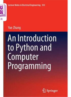 海外直订An Introduction to Python and Computer Programming Python和计算机编程简介