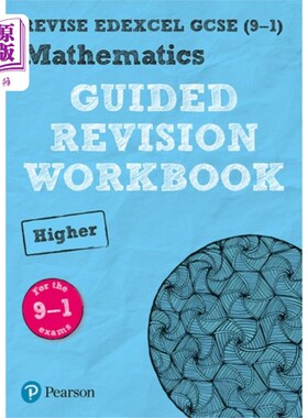 海外直订Pearson REVISE Edexcel GCSE Maths Higher Guided ... Pearson Revision eddexcel GCSE(9-1)数学高级