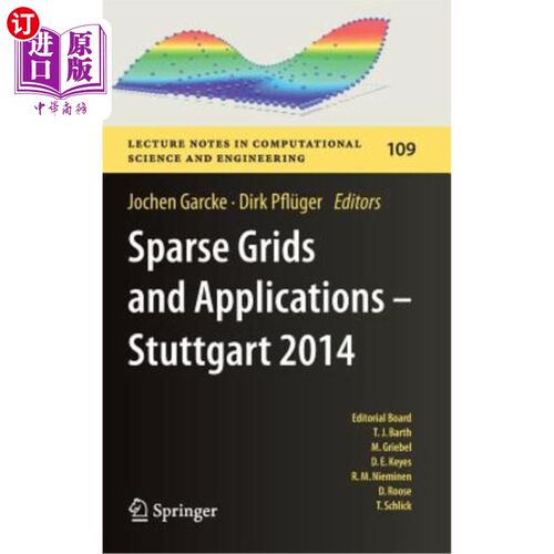 海外直订Sparse Grids and Applications - Stuttgart 2014 稀疏网格和应用——斯图加特2014