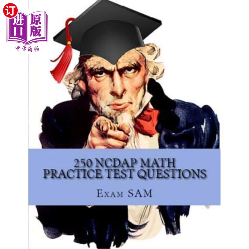 海外直订250 Ncdap Math Practice Test Questions: Study Guide for the NC Dap North Carolin 250道Ncdap数
