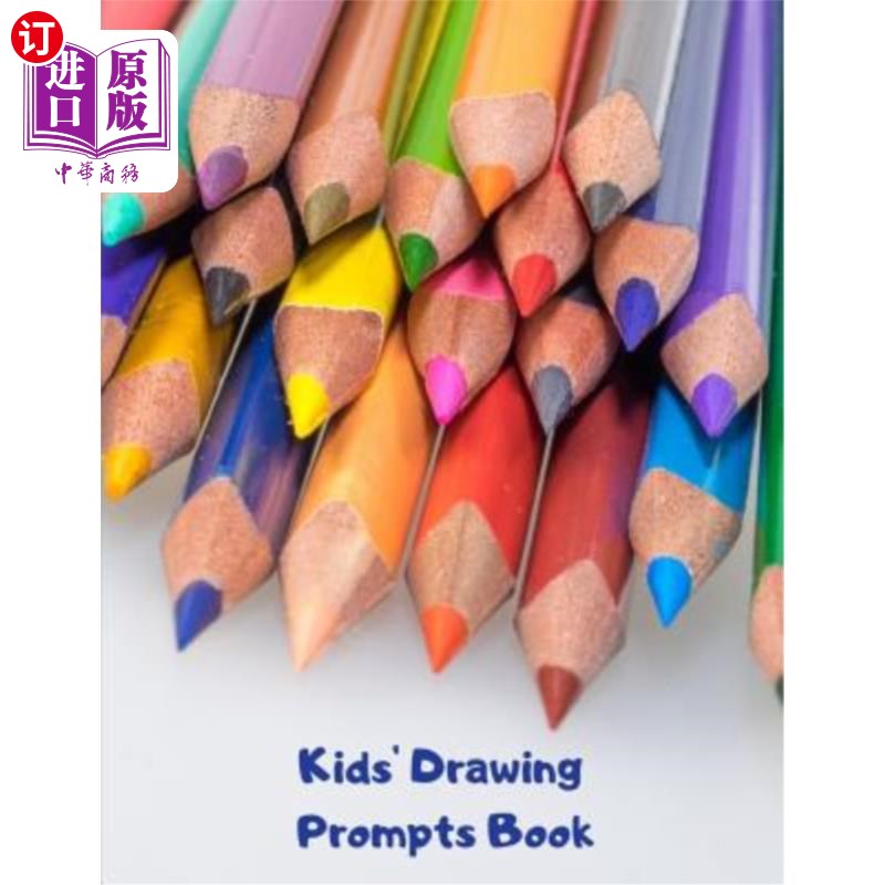 海外直订Kids' Drawing Prompts Book 儿童绘画提示书