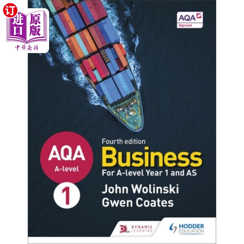 海外直订AQA A-level Business Year 1 and AS Fourth Editio... AQA A-level商务1年级和AS第四版(Wolinski and Coates)