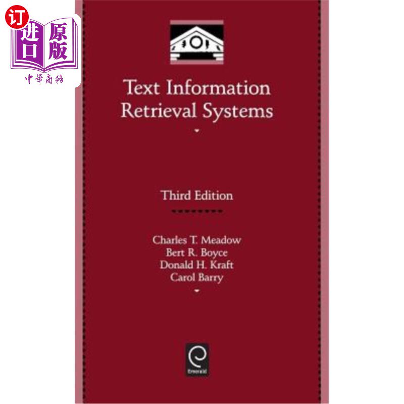 海外直订Text Information Retrieval Systems 文本信息检索系统