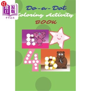 All 圆点记号笔活动着色书 一体式 Activity Dot Coloring One 圆点 海外直订Dot Book Marker