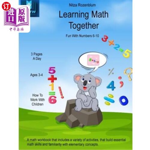 海外直订Learning Math Together: fun with numbers 6 - 10 一起学习数学：数字6-10的乐趣