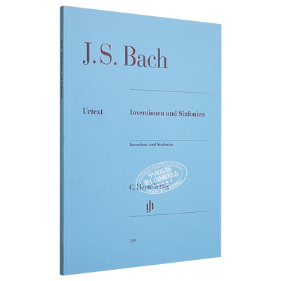 Inventions and Sinfonias 进口艺术 巴赫二三部创意曲 BWV772-801 钢琴独奏带指法【中商原版】