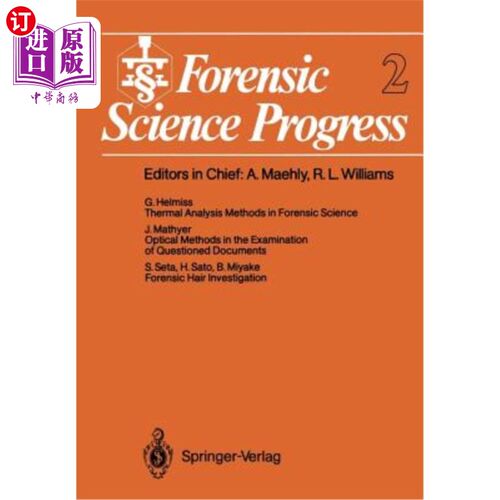 海外直订Forensic Science Progress 法医学进展