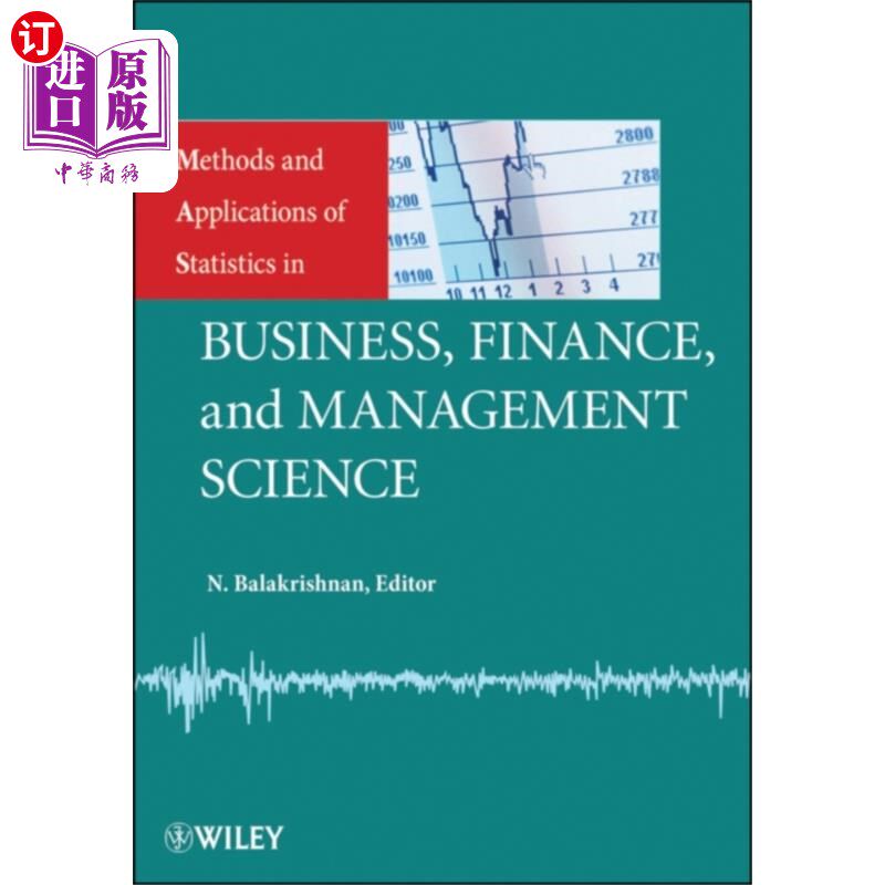 海外直订Methods and Applications of Statistics in Busine... 统计学在商业、金融和管理科学中的方法和应用