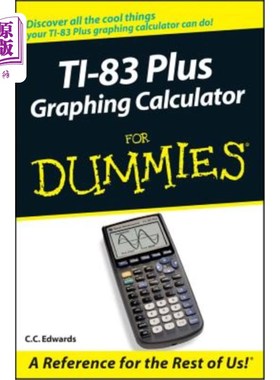 海外直订TI-83 Plus Graphing Calculator for Dummies TI-83 PLUS图形化模拟计算器
