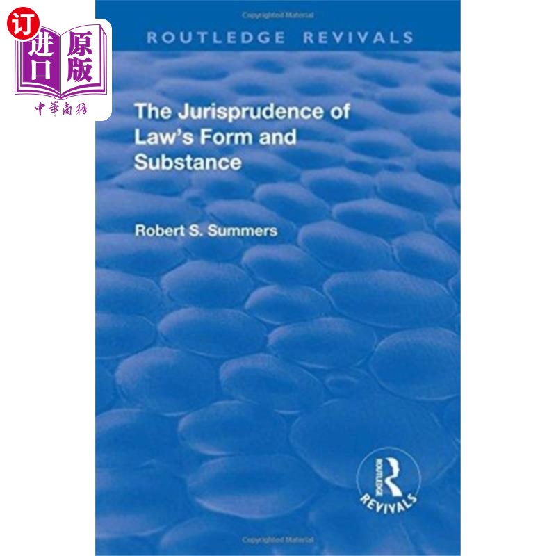 海外直订Jurisprudence of  Law's Form and Substance 法的形式与实质的法理学 书籍/杂志/报纸 原版其它 原图主图