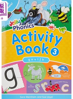 Jolly Phonics Activity Book 3 快乐自然拼读活动手册3 手写体英式英语 【中商原版】