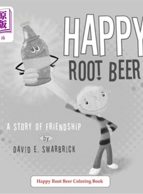海外直订Happy Root Beer A Coloring Book 快乐根啤酒着色书