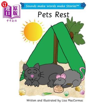 海外直订Pets Rest: Sounds make Words make Stories, Entry Level, Series 1, Book 4 宠物休息：声音造词造故事入门级系列