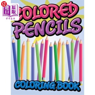 海外直订Colored Pencils Coloring Book 彩笔彩书