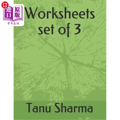 海外直订Worksheets set of 3 工作表3套
