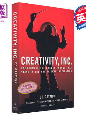 皮克斯创始人埃德卡特穆尔 创新公司 皮克斯的启示 英文版 Creativity Inc 英文原版 Ed Catmull 动画创作【中商原版】