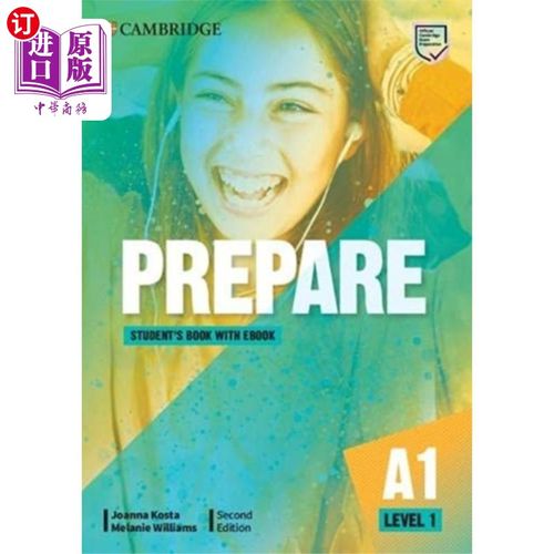 海外直订Prepare Level 1 Student's Book with eBook 用电子书准备1级学生用书