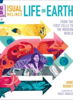 海外直订Visual Timelines: Life on Earth: From the First Cells to the Modern World 视觉时间轴:地球上的生命:从最初的