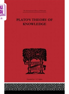 海外直订Plato's Theory of Knowledge 柏拉图的知识论