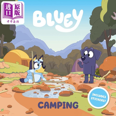预售 Bluey Camping 小蓝狗布鲁伊露营 英文原版儿童绘本 卡通动画主题 4到6岁【中商原版】