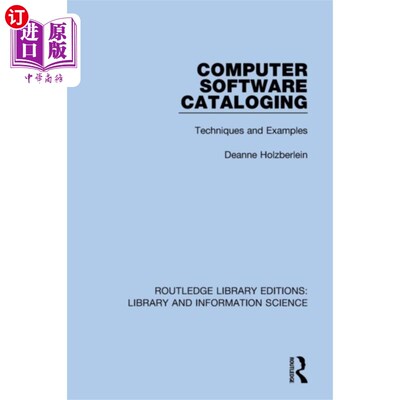 海外直订Computer Software Cataloging 计算机软件编目