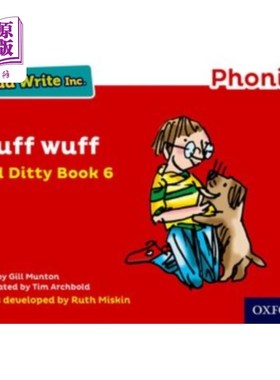 海外直订Read Write Inc. Phonics: Red Ditty Book 6 Wuff W... Read Write公司《红色小调书》第六册