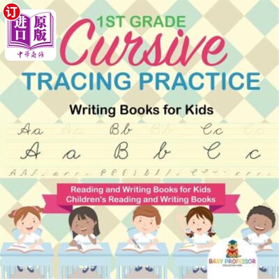 海外直订1st Grade Cursive Tracing Practice - Writing Books for Kids - Reading and Writin 一年级草书追踪练习-为孩子