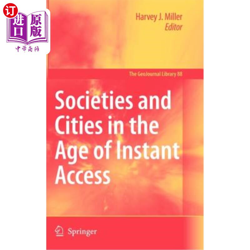 海外直订Societies and Cities in the Age of Instant Access 即时访问时代的社会和城市