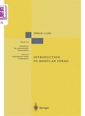 海外直订Introduction to Modular Forms 模块化形式导论