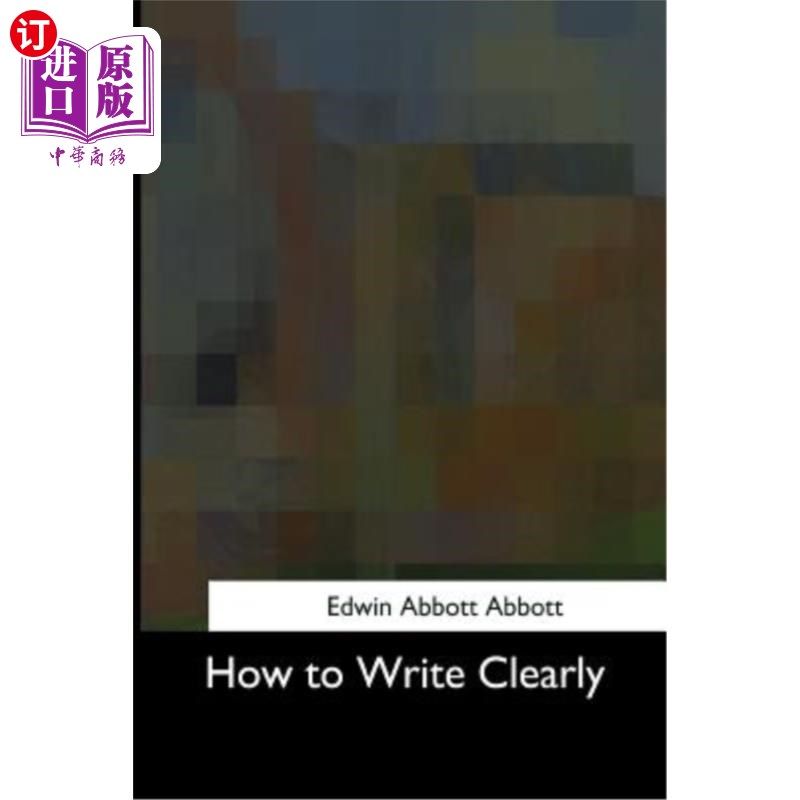 海外直订How to Write Clearly 如何写得清楚
