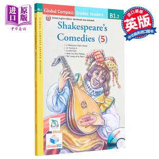 分级读物 Shakespeare 英式 现货 Global Reader 莎士比亚喜剧 Graded Comedies 配在线音频不含CD B1级 ELT 英语