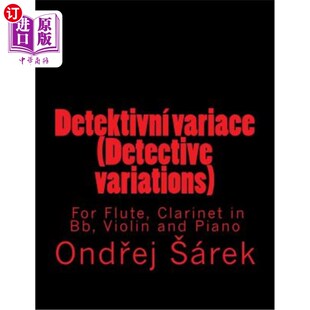 variations 小提琴 单簧管在Bb variace Detective Violin Flute For 为长笛 海外直订Detektivni Clarinet and