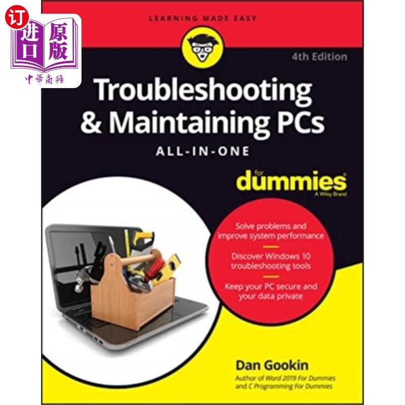 海外直订Troubleshooting & Maintaining PCs All-in-One For... 电脑故障排除与维护-傻瓜电脑一体机