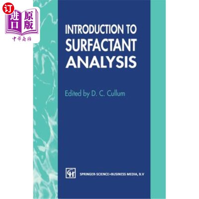海外直订Introduction to Surfactant Analysis 表面活性剂分析简介